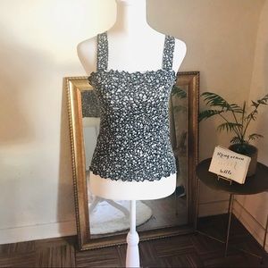 AEO Floral Square Neck Summer Tank NWOT XS